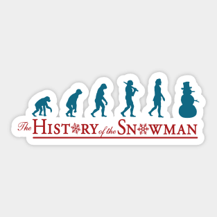 History of the SNOWMAN Sticker